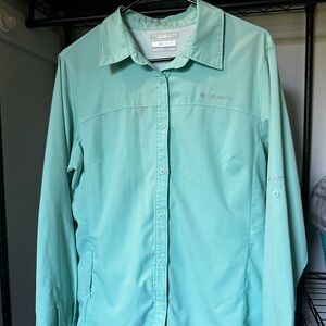 Columbia Light Green Outdoor Shirt